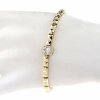 741 Bransoletka elegancka złota 17+2cm pozłacana 14k Xuping 